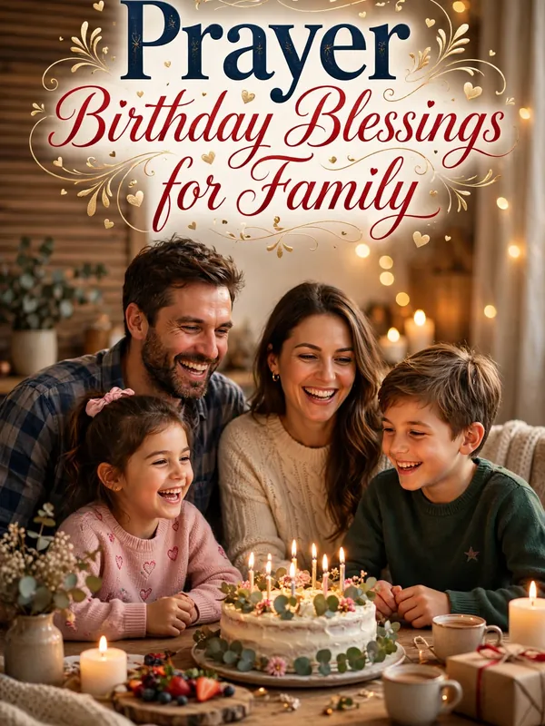 Prayer Birthday Blessings from the Bible for Family