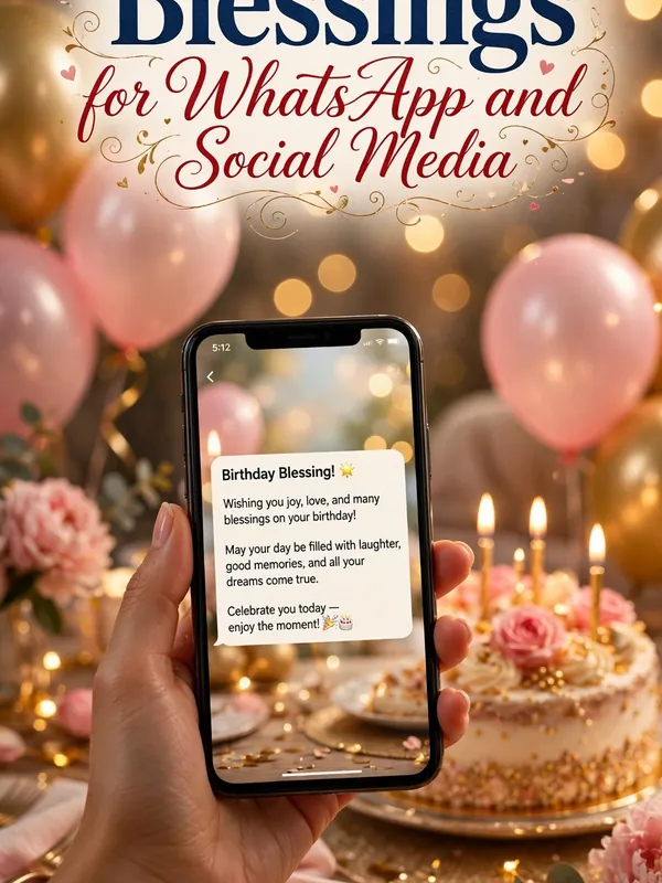 Prayer Birthday Blessings from the Bible for WhatsApp, Facebook and Instagram