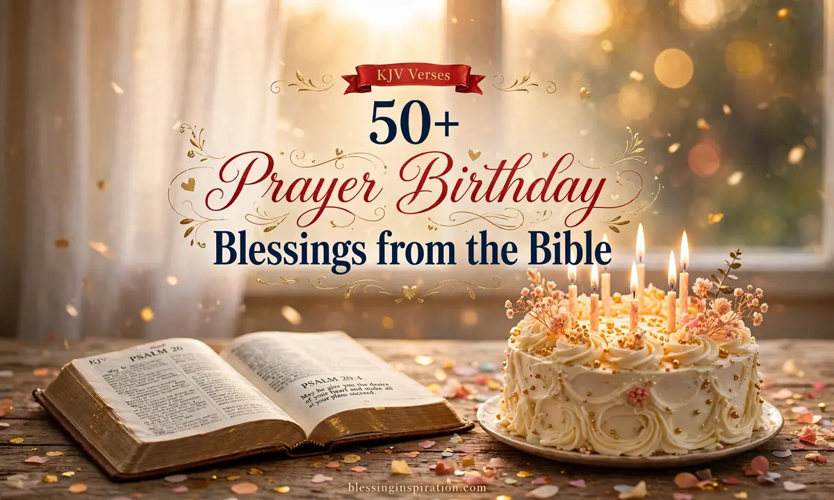 50+ Prayer Birthday Blessings from the Bible (KJV Verses)