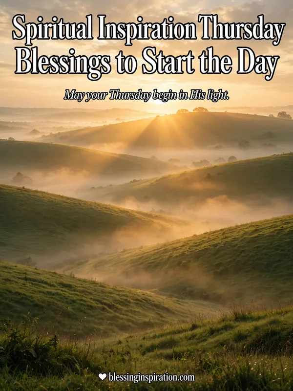 Spiritual Inspiration Thursday Blessings to Start the Day