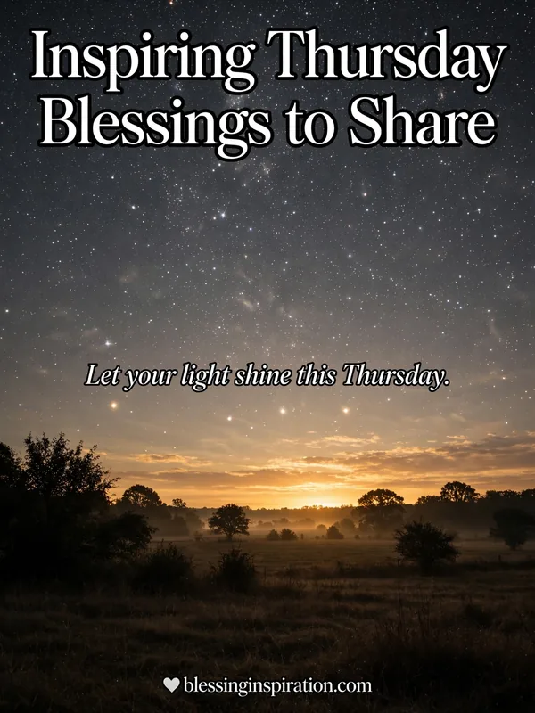Inspiring Thursday Blessings to Share