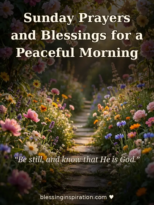 Sunday Prayers and Blessings for a Peaceful Morning