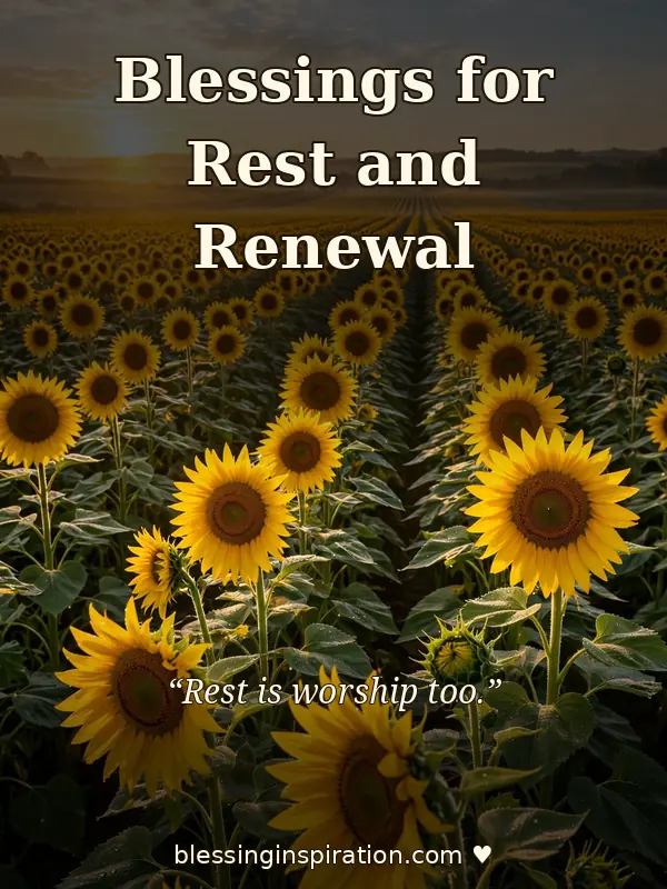 Blessings for Rest and Renewal