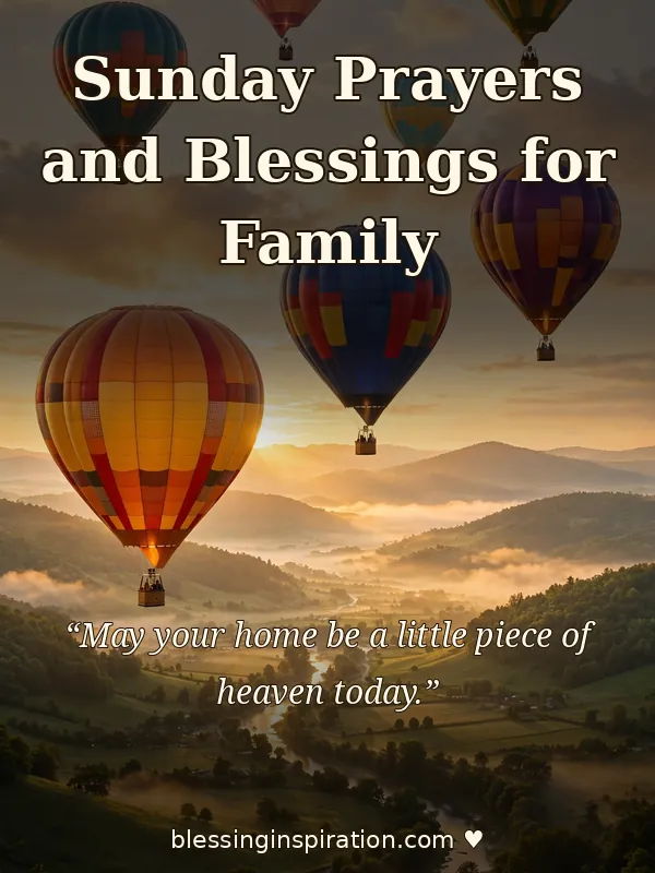 Sunday Prayers and Blessings for Family