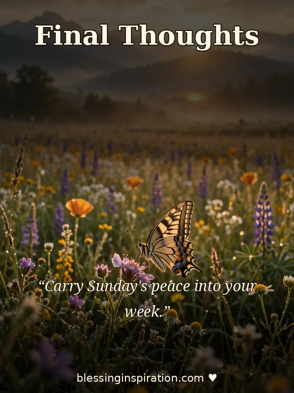 Final Thoughts: Rest Well and Be Blessed