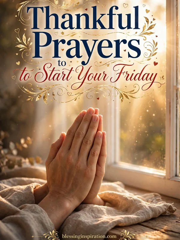 Thankful Prayers to Start Your Friday