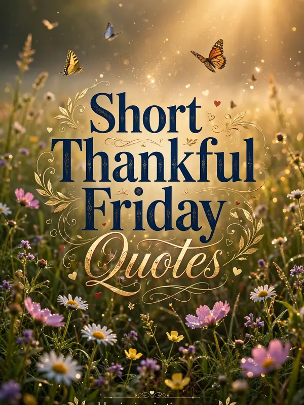 Short Thankful Friday Quotes