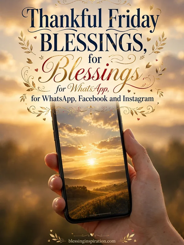 Thankful Friday Blessings for WhatsApp, Facebook and Instagram