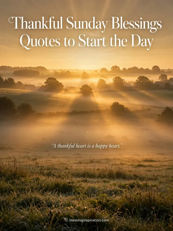 Thankful Sunday Blessings Quotes to Start the Day