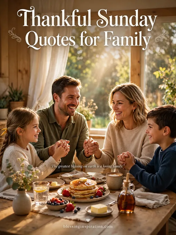 Thankful Sunday Quotes for Family