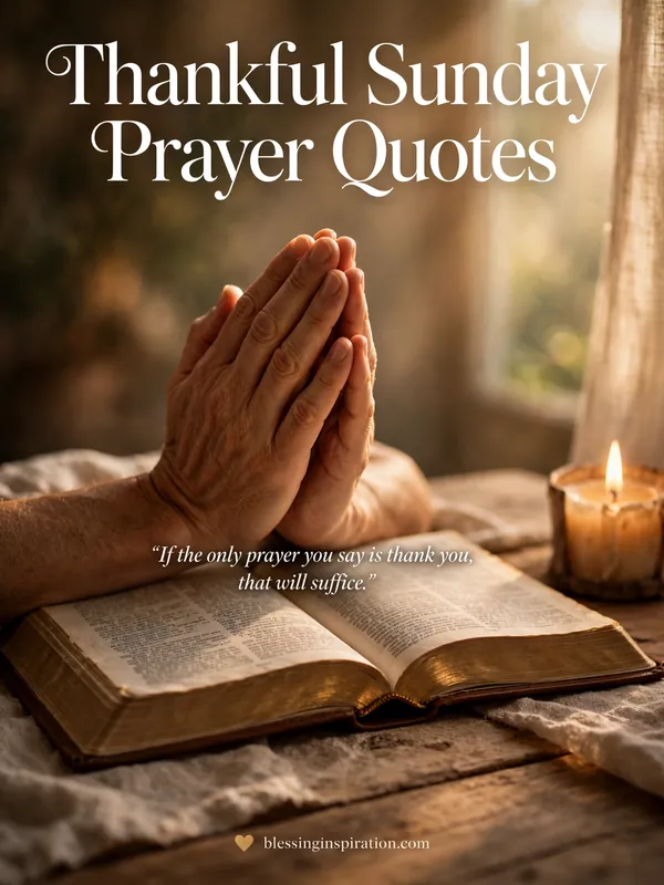Thankful Sunday Prayer Quotes
