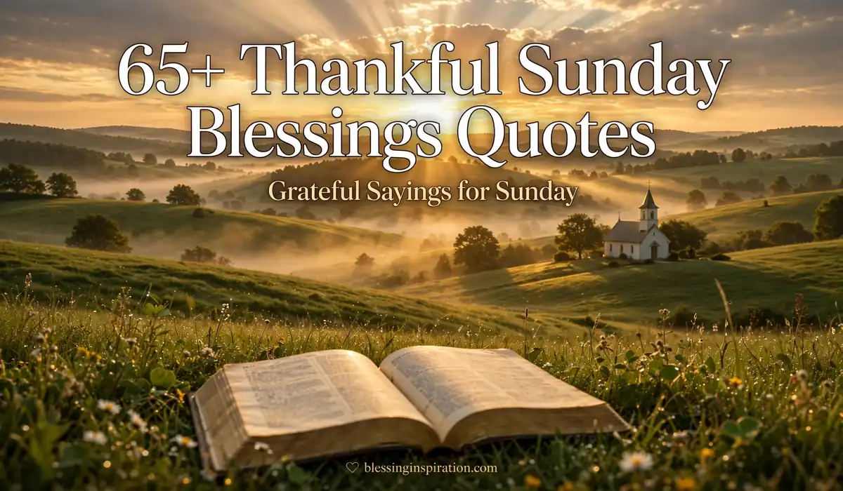 65+ Thankful Sunday Blessings Quotes: Grateful Sayings for Sunday
