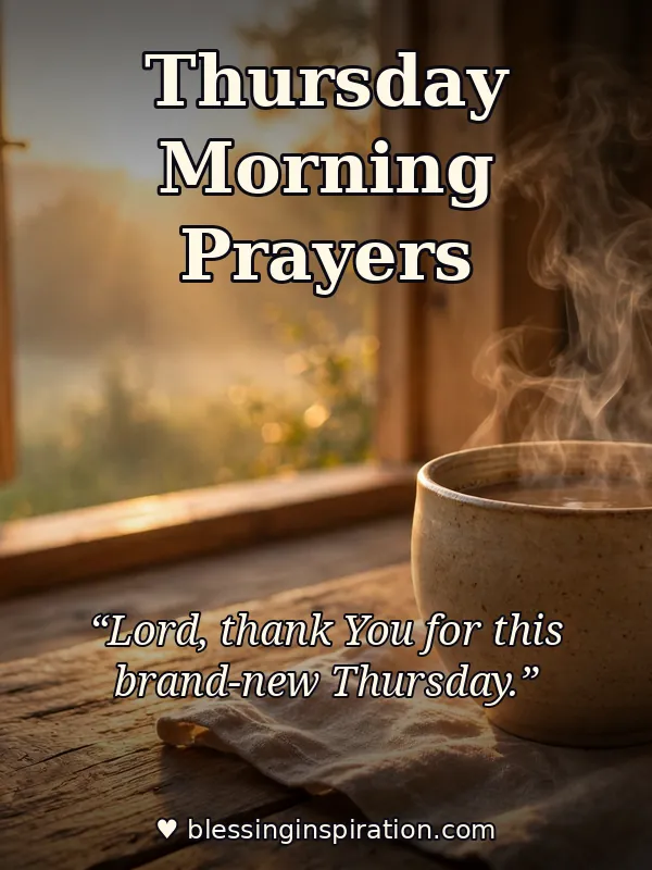 Thursday Morning Blessings and Prayers to Begin the Day