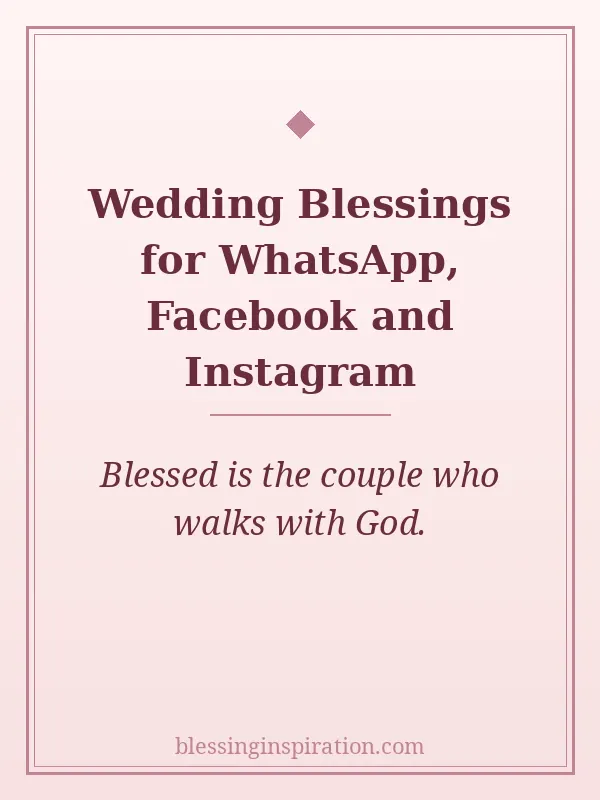 Wedding Blessings for WhatsApp, Facebook and Instagram