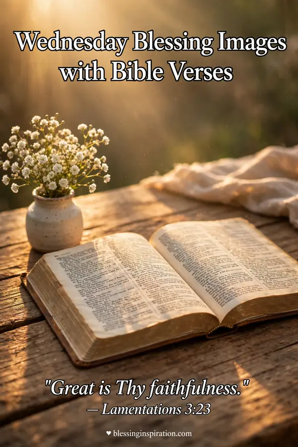 Wednesday Blessing Images with Bible Verses