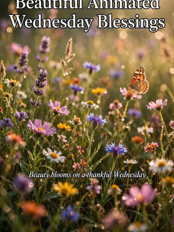 Beautiful Animated Wednesday Blessings