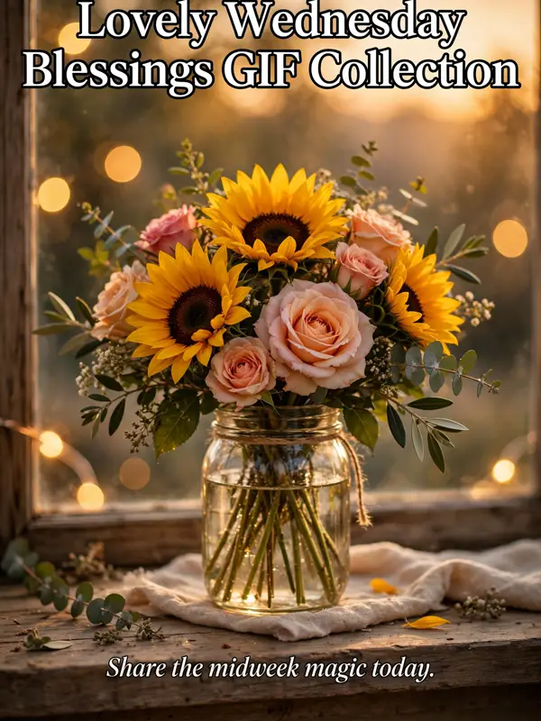 Lovely Wednesday Blessings GIF Collection