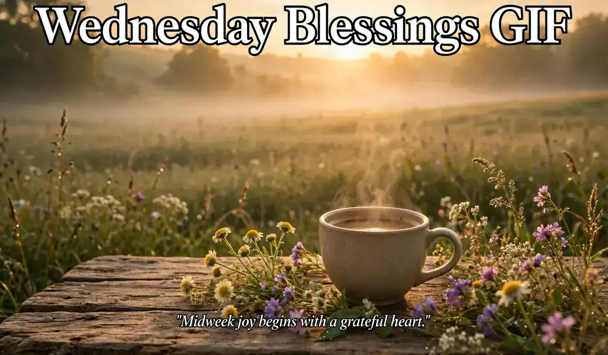 65+ Wednesday Blessings GIF: Beautiful Animated Images to Share