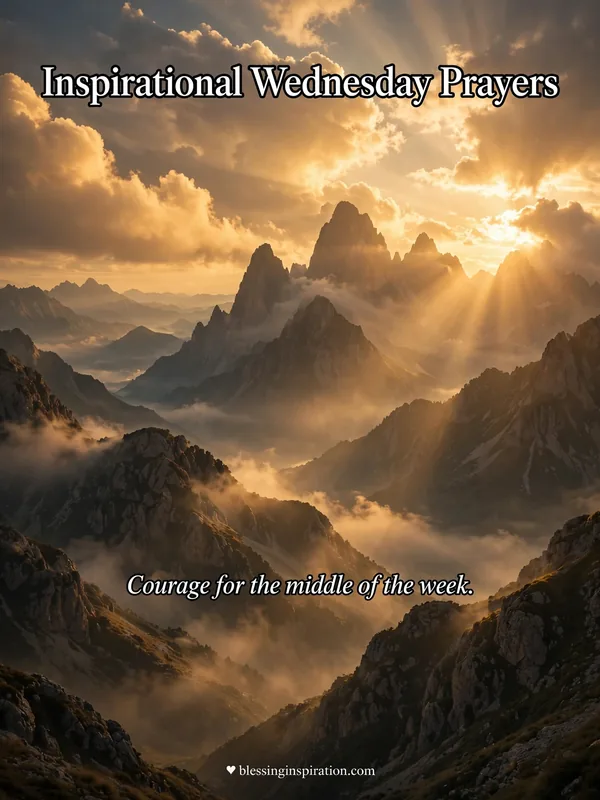 Inspirational Wednesday Prayers