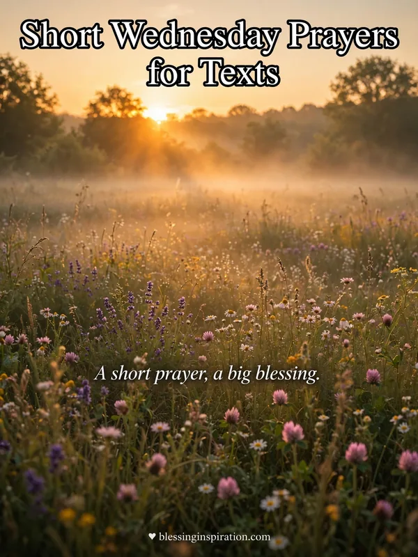 Short Wednesday Prayers for Texts